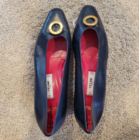 Celine Leather Heels Size 38.5 - Picture 2 of 6